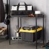 imageAmazon Basics 2Shelf Stackable Storage 133quot D x 232quot W x 222quot H BlackBlack