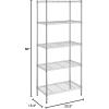 imageAmazon Basics 2Shelf Stackable Storage 133quot D x 232quot W x 222quot H BlackChrome