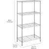 imageAmazon Basics 2Shelf Stackable Storage 133quot D x 232quot W x 222quot H BlackChrome