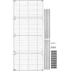imageAmazon Basics 2Shelf Stackable Storage 133quot D x 232quot W x 222quot H BlackChrome