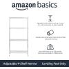imageAmazon Basics 2Shelf Stackable Storage 133quot D x 232quot W x 222quot H BlackChrome