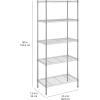 imageAmazon Basics 2Shelf Stackable Storage 133quot D x 232quot W x 222quot H BlackChrome