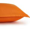 imageAmazon Basics 3 Piece Microfiber Kids Comforter and Pillow Sham Set FullQueen Red SolidBright Orange