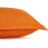 imageAmazon Basics 3 Piece Microfiber Kids Comforter and Pillow Sham Set FullQueen Red SolidBright Orange