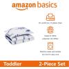 imageAmazon Basics 3 Piece Microfiber Kids Comforter and Pillow Sham Set FullQueen Red SolidDinosaurs