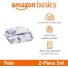 imageAmazon Basics 3 Piece Microfiber Kids Comforter and Pillow Sham Set FullQueen Red SolidDinosaurs