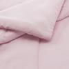 imageAmazon Basics 3 Piece Microfiber Kids Comforter and Pillow Sham Set FullQueen Red SolidLight Pink