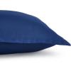 imageAmazon Basics 3 Piece Microfiber Kids Comforter and Pillow Sham Set FullQueen Red SolidNavy
