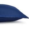 imageAmazon Basics 3 Piece Microfiber Kids Comforter and Pillow Sham Set FullQueen Red SolidNavy
