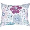imageAmazon Basics 3 Piece Microfiber Kids Comforter and Pillow Sham Set FullQueen Red SolidPurple Flowers