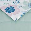 imageAmazon Basics 3 Piece Microfiber Kids Comforter and Pillow Sham Set FullQueen Red SolidPurple Flowers