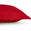 imageAmazon Basics 3 Piece Microfiber Kids Comforter and Pillow Sham Set FullQueen Red SolidRed