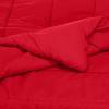 imageAmazon Basics 3 Piece Microfiber Kids Comforter and Pillow Sham Set FullQueen Red SolidRed