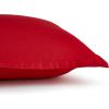 imageAmazon Basics 3 Piece Microfiber Kids Comforter and Pillow Sham Set FullQueen Red SolidRed