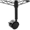 imageAmazon Basics 3Shelf Adjustable Heavy Duty Storage Shelving Unit on 2 PP Plastic Wheel Casters Metal Organizer Wire Rack 232quot L x 134quot W x 3275quot H ChromeBlack