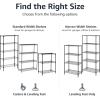 imageAmazon Basics 3Shelf Adjustable Heavy Duty Storage Shelving Unit on 2 PP Plastic Wheel Casters Metal Organizer Wire Rack 232quot L x 134quot W x 3275quot H ChromeBlack