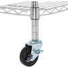imageAmazon Basics 3Shelf Adjustable Heavy Duty Storage Shelving Unit on 2 PP Plastic Wheel Casters Metal Organizer Wire Rack 232quot L x 134quot W x 3275quot H ChromeChrome