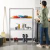 imageAmazon Basics 5Shelf Adjustable Heavy Duty Steel Wire Rack Storage Shelving Organizer for Kitchen Garage 36quot L x 14quot W x 72quot H BlackChrome