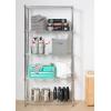 imageAmazon Basics 5Shelf Adjustable Heavy Duty Steel Wire Rack Storage Shelving Organizer for Kitchen Garage 36quot L x 14quot W x 72quot H BlackChrome