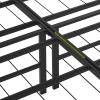 imageAmazon Basics Bed Frame with Storage Foldable Metal Platform Sturdy Steel No Box Spring Needed 18 Inches High ToolFree Setup King Size BlackFull