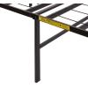 imageAmazon Basics Bed Frame with Storage Foldable Metal Platform Sturdy Steel No Box Spring Needed 18 Inches High ToolFree Setup King Size BlackQueen