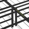 imageAmazon Basics Bed Frame with Storage Foldable Metal Platform Sturdy Steel No Box Spring Needed 18 Inches High ToolFree Setup King Size BlackQueen