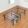 imageAmazon Basics Bed Frame with Storage Foldable Metal Platform Sturdy Steel No Box Spring Needed 18 Inches High ToolFree Setup King Size BlackTwin
