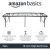 imageAmazon Basics Bed Frame with Storage Foldable Metal Platform Sturdy Steel No Box Spring Needed 18 Inches High ToolFree Setup King Size BlackTwin