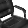 imageAmazon Basics Classic Faux Leather Office Desk Guest Chair with Metal Frame Black 274D x 236W x 358H in