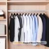 imageAmazon Basics Durable Wooden Suit Clothes Hangers  Cherry 20PackBlack