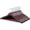 imageAmazon Basics Durable Wooden Suit Clothes Hangers  Cherry 20PackCherry