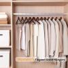 imageAmazon Basics Durable Wooden Suit Clothes Hangers  Cherry 20PackCherry