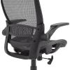 imageAmazon Basics Ergonomic HighBack Desk Chair Comfortable FlipUp Armrests Contoured Mesh Seat Swivel Black 255quotD x 2625quotW x 4925quotHBlack