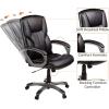 imageAmazon Basics Executive High Back Office Desk Chair Adjustable Height Tilt Swivel one Size WhitePewterBlackSilver