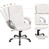 imageAmazon Basics Executive High Back Office Desk Chair Adjustable Height Tilt Swivel one Size WhitePewterWhitePewter