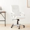 imageAmazon Basics Executive High Back Office Desk Chair Adjustable Height Tilt Swivel one Size WhitePewterWhitePewter