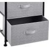 imageAmazon Basics Fabric 4Drawer Storage Organizer Unit for Closet WhiteBlack