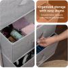 imageAmazon Basics Fabric 4Drawer Storage Organizer Unit for Closet WhiteWhite