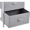 imageAmazon Basics Fabric 4Drawer Storage Organizer Unit for Closet WhiteWhite
