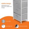 imageAmazon Basics Fabric 4Drawer Storage Organizer Unit for Closet WhiteWhite