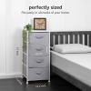 imageAmazon Basics Fabric 4Drawer Storage Organizer Unit for Closet WhiteWhite