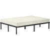 imageAmazon Basics Heavy Duty NonSlip Bed Frame with Steel Slats Easy Assembly  18quotH Queen BlackFull