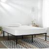 imageAmazon Basics Heavy Duty NonSlip Bed Frame with Steel Slats Easy Assembly  18quotH Queen BlackKing