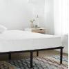 imageAmazon Basics Heavy Duty NonSlip Bed Frame with Steel Slats Easy Assembly  18quotH Queen BlackTwin