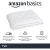 imageAmazon Basics Hypoallergenic Quilted Mattress Topper Pad Cover 18 Inches Deep Full WhiteFull