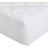 imageAmazon Basics Hypoallergenic Quilted Mattress Topper Pad Cover 18 Inches Deep Full WhiteKing