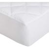 imageAmazon Basics Hypoallergenic Quilted Mattress Topper Pad Cover 18 Inches Deep Full WhiteTwin