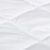 imageAmazon Basics Hypoallergenic Quilted Mattress Topper Pad Cover 18 Inches Deep Full WhiteTwin
