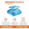 imageAmazon Basics Kids 3 Piece Cotton Reversible Comforter Set with Sham USTCP Certified Cotton FullQueen Unicorns and RainbowsDinosaurs