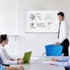 imageAmazon Basics Magnetic White Board with Pen Tray Dry Erase Board Aluminum Trim 354quot x 236quot354 x 236